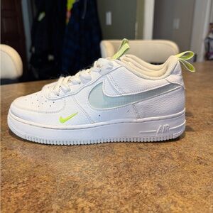 Nike Air Force 1 White with Neon Accents